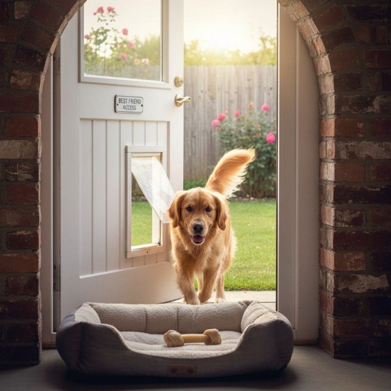 Wall Dog Door Installation